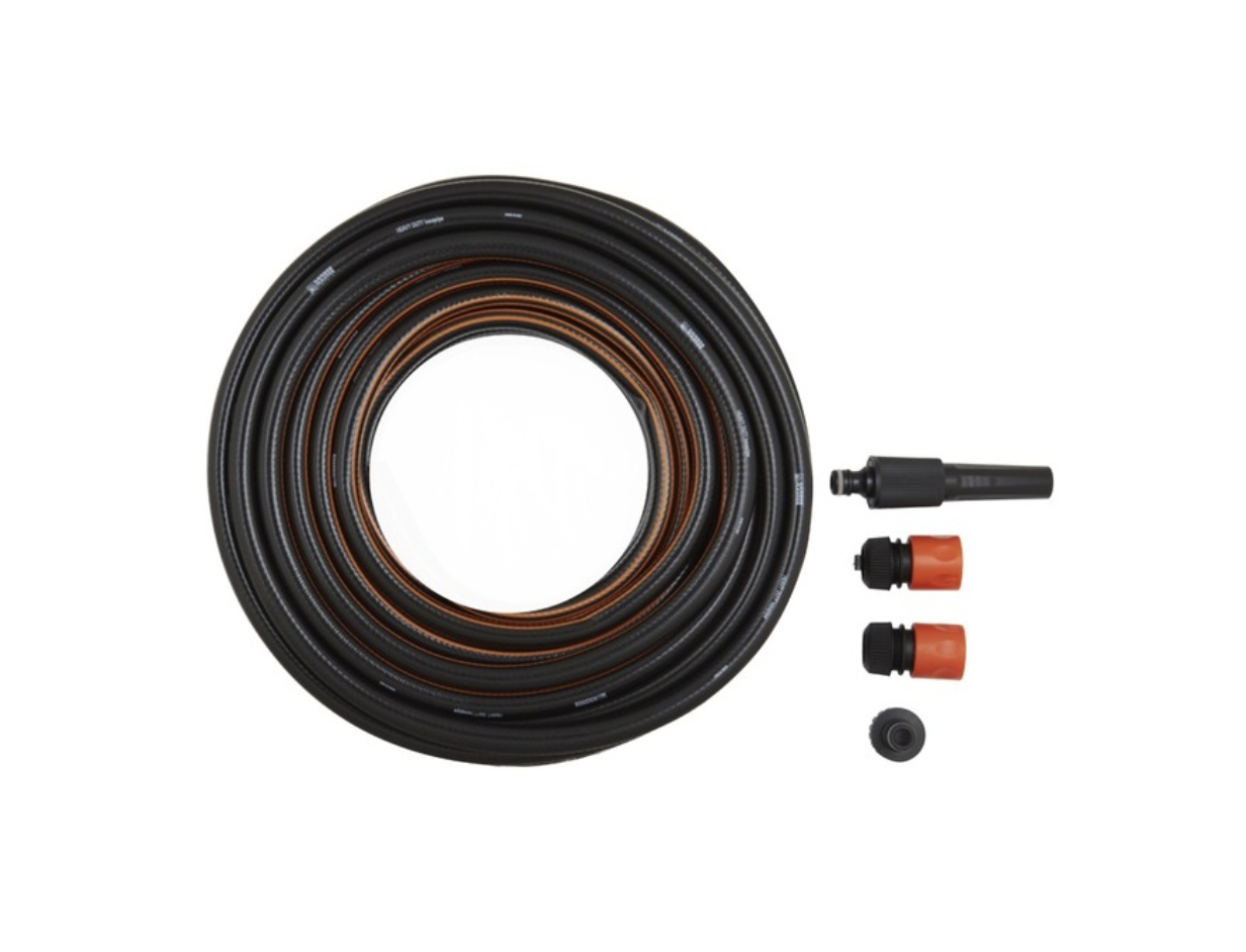 Garden Master Heavy Duty Garden Hose with Accessories (20m x 12mm)