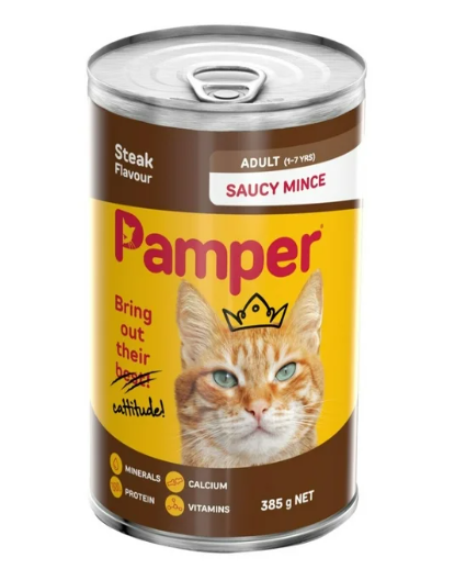 Pamper 1 x 385g Moist Cat Food