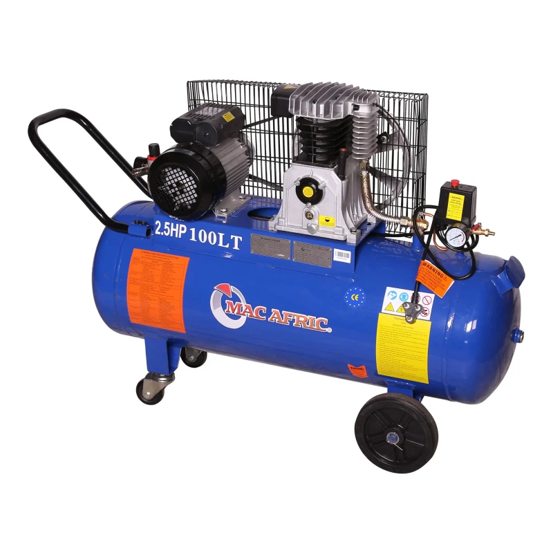 MAC AFRIC 100 Litre 1.8 KW (2.5 HP) 230 V Belt Driven Compressor