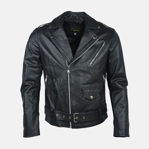 beauty corner Beauty corner's Men stylish faux leather jacket Black