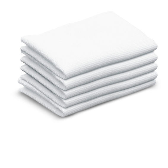 Karcher Terry Cotton Cleaning Cloth 5 Pack (Steam Cleaner SC 1-4 Easyfix Machine Compatible)