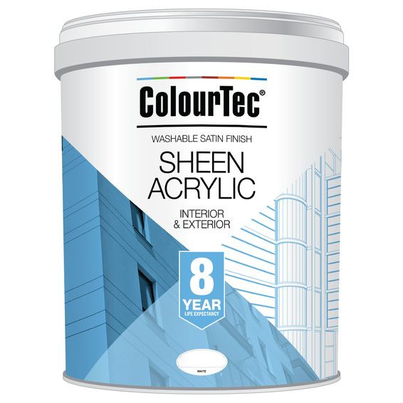 ColourTec Universal Sheen Acrylic Paint White 20l