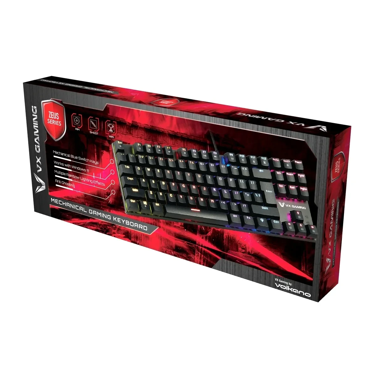 VX Gaming Zeus Series Mechanical Gaming Keyboard