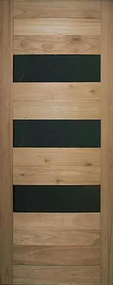 Exterior Door Saligna DOORS GALORE Horizontal Slats with Window W813mm x H2032mm