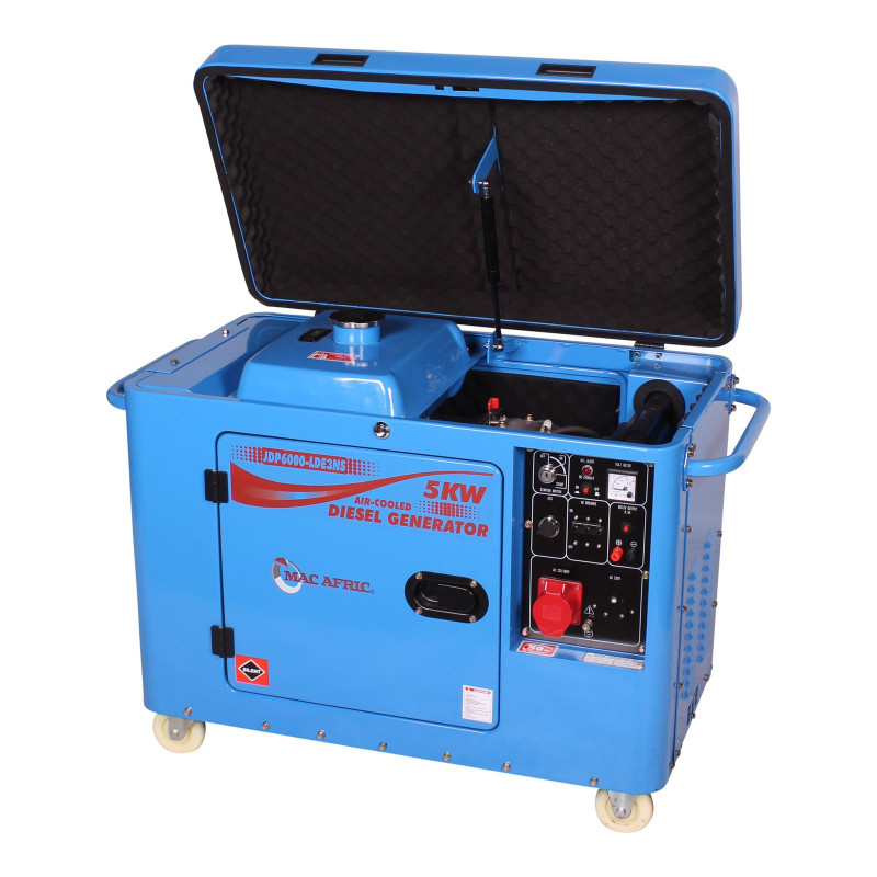 MAC AFRIC 6.5KVA (5 KW) Standby Enclosed Type Diesel Generator - 380V ...