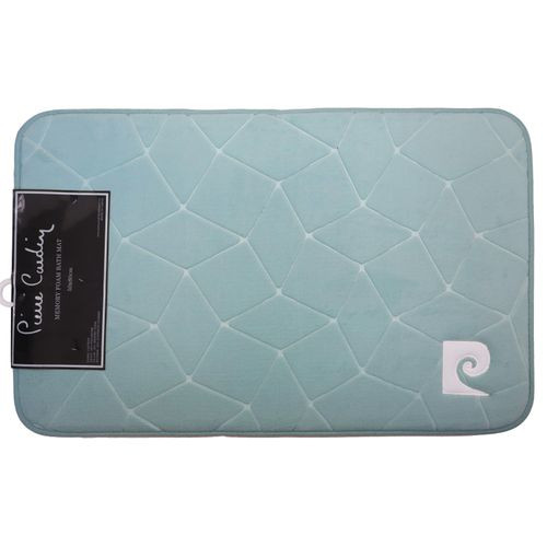 Pierre Cardin Linen Memory Foam Bathmat - Duck egg
