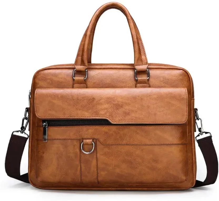 CAPTAIN K PRODUCTS Leather Waterproof Laptop Bag - Waterproof Multipurpose Bag 10L