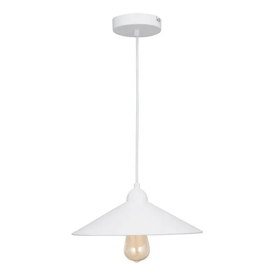Inspire iron matt pendant light e27x1 white braga