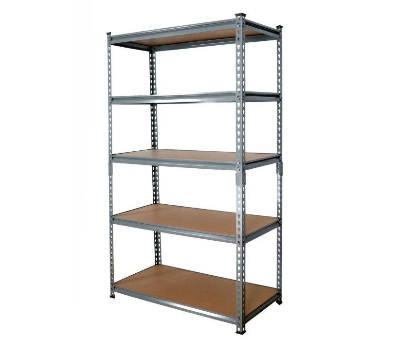 Titan Rack - 5 Tier Rivet Shelving - 90 x 45 x 180 CM - Grey Frame