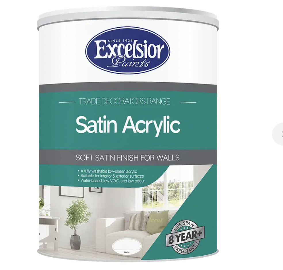Excelsior Trade Decorators Satin Acrylic (Prices from)