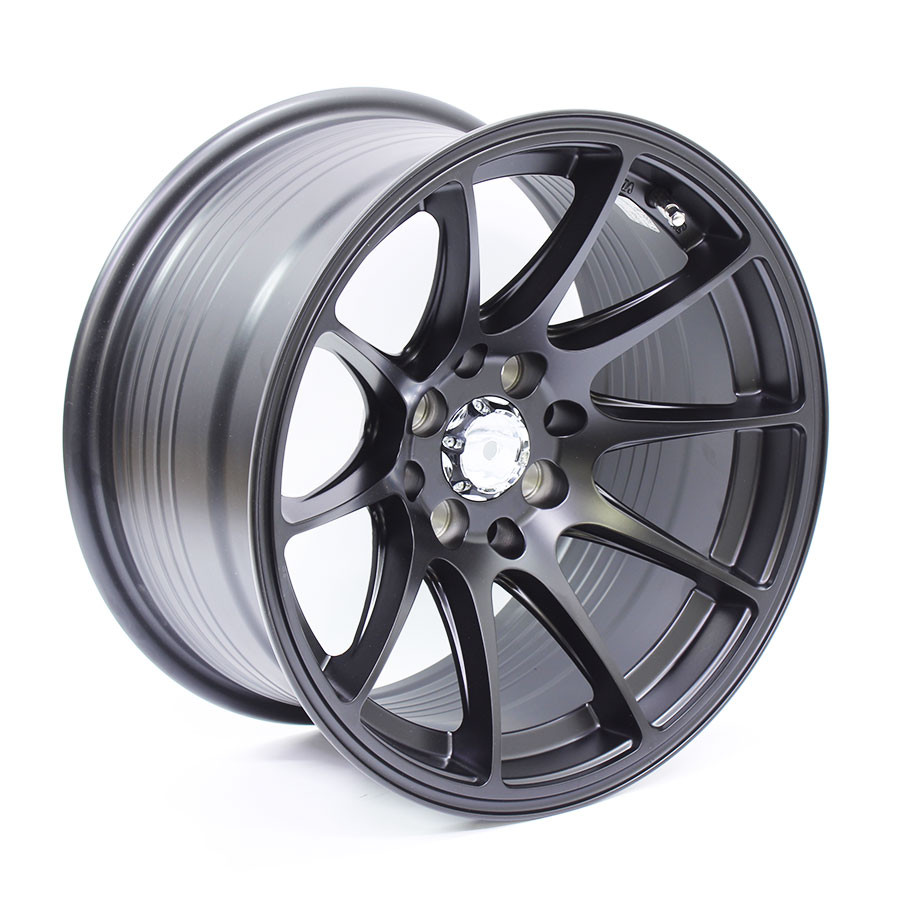 15″ M7545 4/100 & 4/114 Matt Black Alloy Wheels
