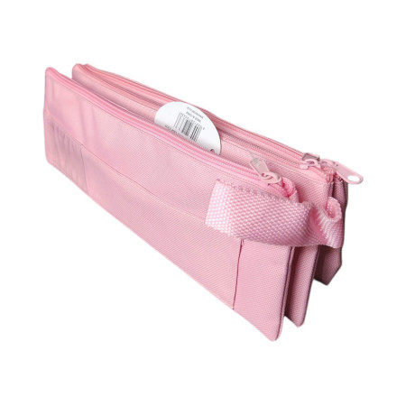 Kenzel 3 Tier Pencil Case 33 x 11 cm - Pastel Pink