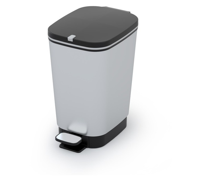 KIS by Keter Small Chic Bin Silver 10 L
