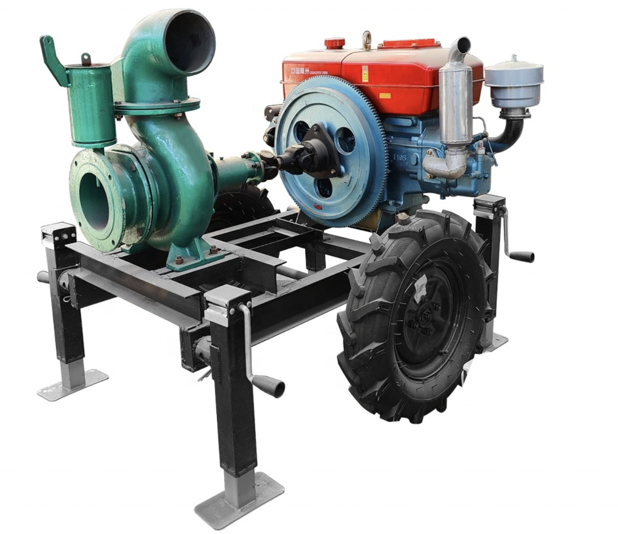 Electric Start 18 HP Diesel Engine 6 Inch Centrifugal Water Pump
