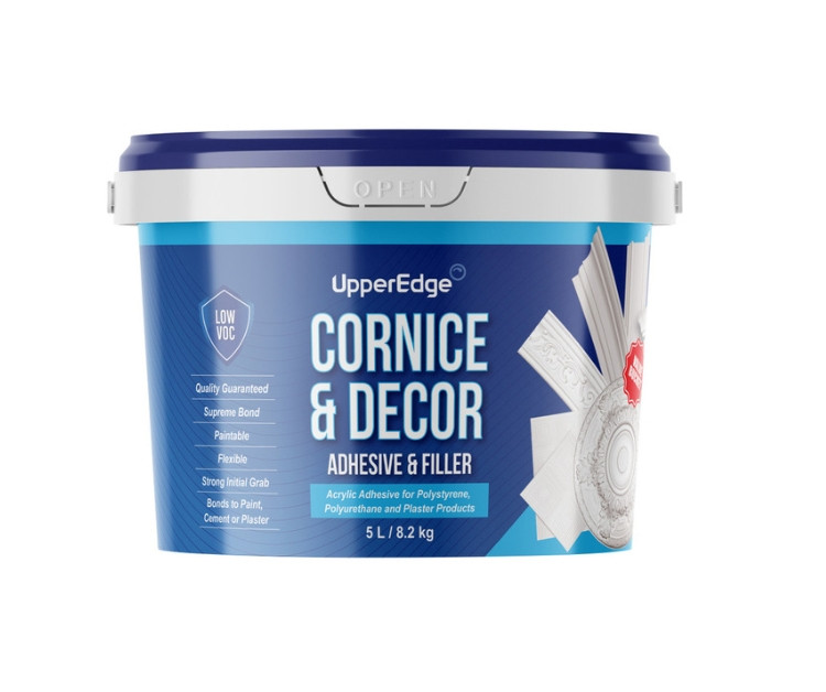 Upper Edge Acrylic Cornice and Moulding Adhesive and Filler 5 L
