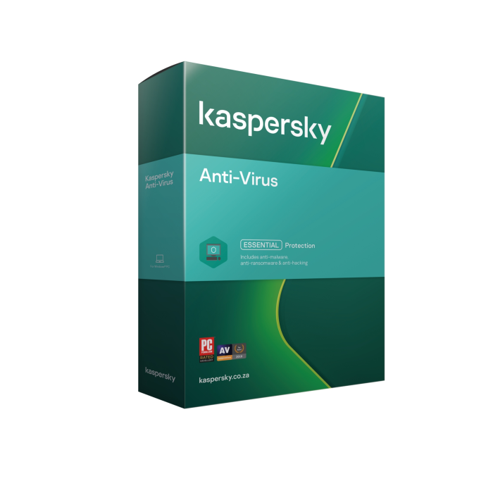 Kaspersky Anti- Virus 1+1 User 1 year