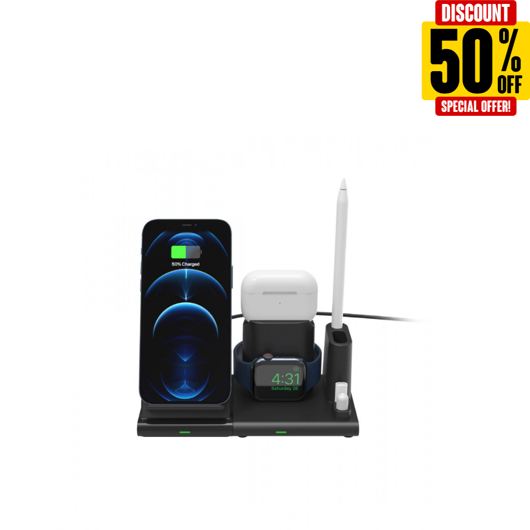 Adam OMNIA Q4 - 15W 4-in-1 Wireless Charging Station